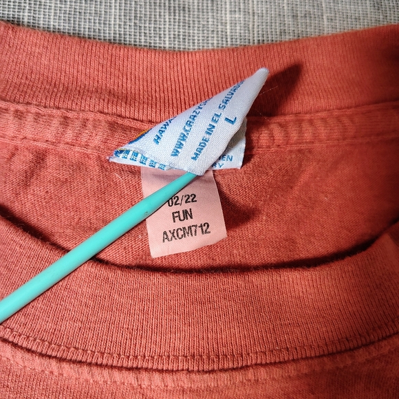 Crazy Shirts Hawaiian T-Shirt Size Large Turtle Chili Dyed Geometric Original - Picture 5 of 12